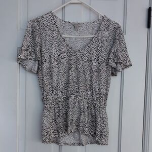Lucky Brand Leopard Print Tee